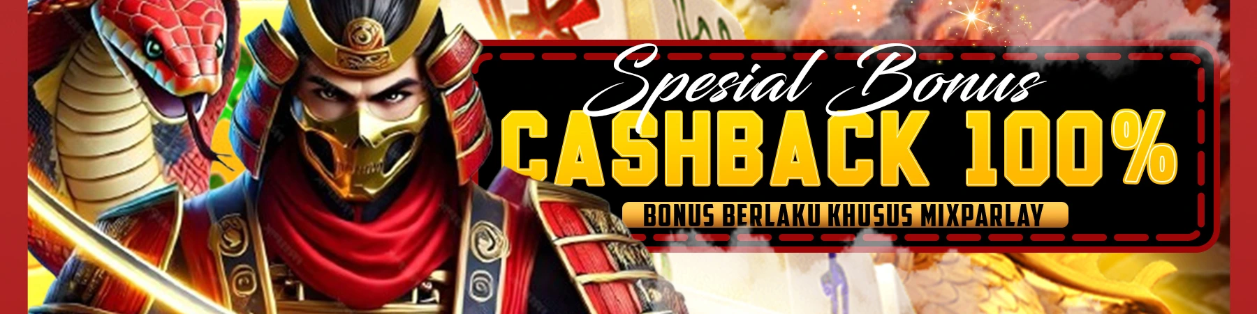 BONUS CASHBACK MIX PARLAY 100%